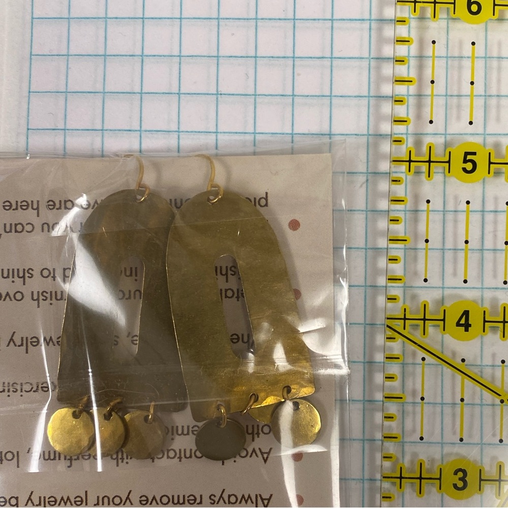 Brass earrings